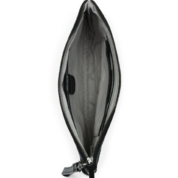 DAY & MOOD Croc Embossed Leather Bree Clutch - Picture 3 of 4